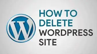 Video thumbnail for How to Delete WordPress Site in Wordpress.com