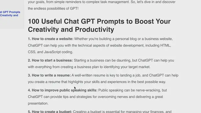 'Video thumbnail for FREE Chat GPT prompts and Prompt Engineering (Best chat gpt prompts for free)'