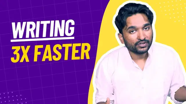 'Video thumbnail for How to Write Articles / Assignments 3 Times Faster'