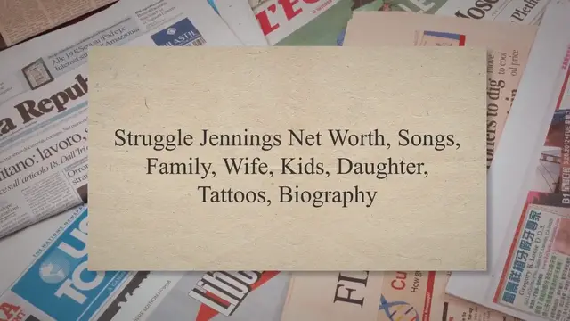 'Video thumbnail for Struggle Jennings Net Worth, Songs, Family, Wife, Kids, Daughter, Tattoos, Biography'