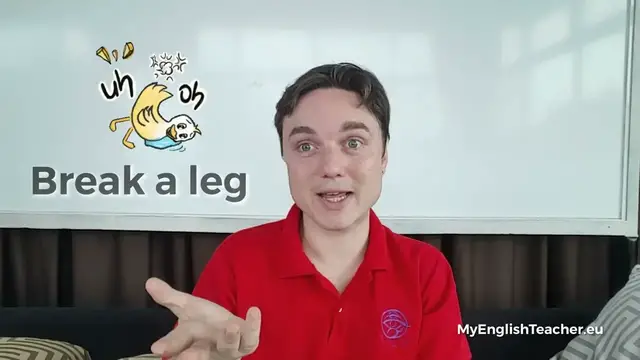 Video thumbnail for What does Break a leg mean?