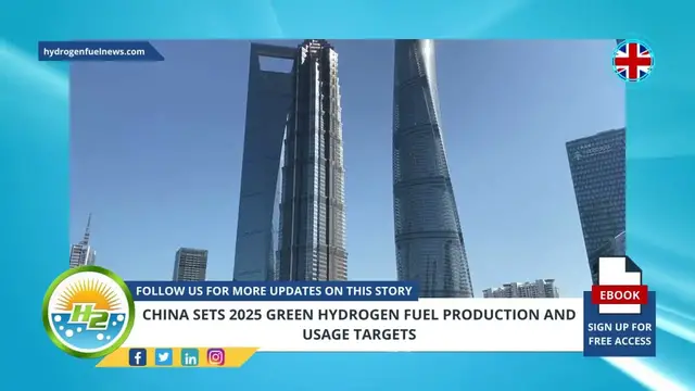 Video thumbnail for China sets 2025 green hydrogen fuel production and usage targets