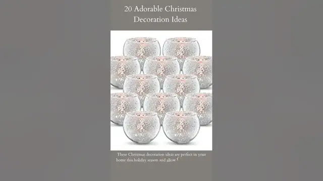 Video thumbnail for 20 Adorable Christmas Decoration Ideas | Volens Round Silver Votive Candle Holders | Read More...