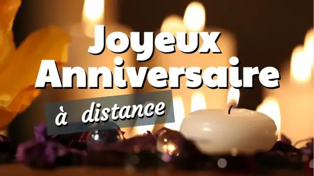 Video thumbnail for Joyeux Anniversaire - Jolie carte virtuelle à distance