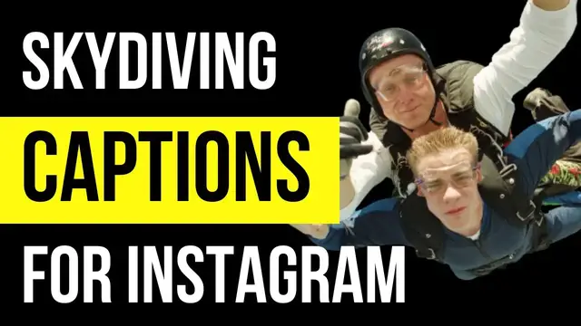 Video thumbnail for Skydiving Captions and Quotes For Instagram
