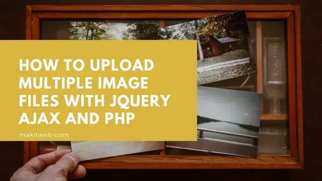 Video thumbnail for How to upload Multiple Image files with jQuery AJAX and PHP