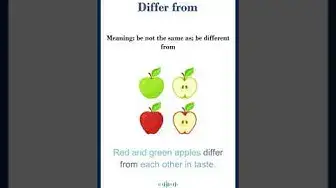 Video thumbnail for Differ from meaning | differ from in a sentence | Common English Idioms #shorts