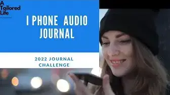 Video thumbnail for How to iPhone Voice Journal 📓 |  1 Yr Audio Diary | Dictation | Text-to-speech | 60 second journal