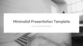 Video thumbnail for Minimalist PowerPoint Template by mslides