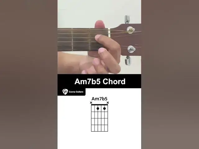 Video thumbnail for How To Play The Am7b5 Chord On Guitar - Guvna Guitars