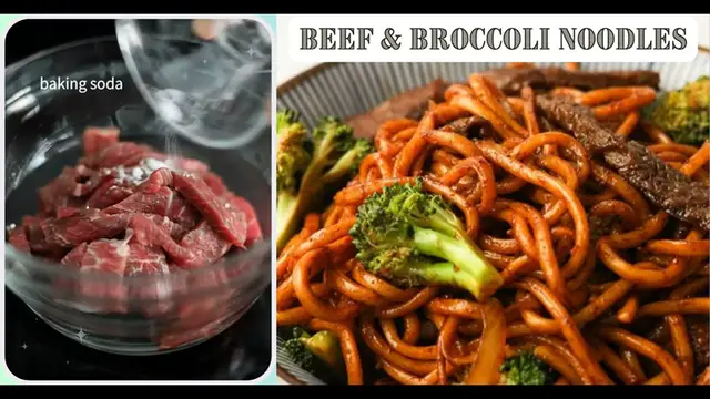 Video thumbnail for Beef Broccoli Noodles