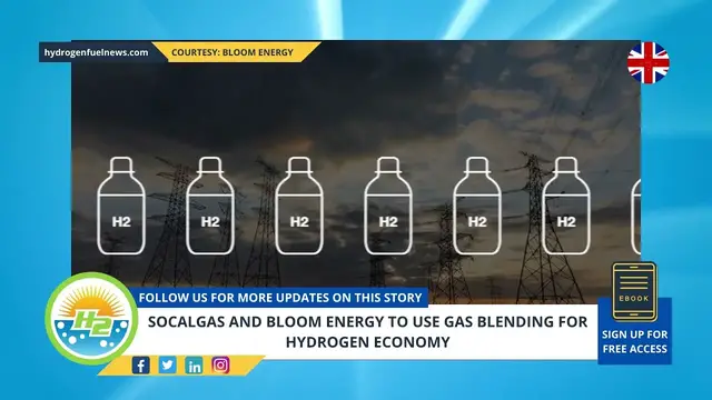 Video thumbnail for SoCalGas and Bloom Energy to use gas blending for hydrogen economy