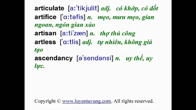 Video thumbnail for Essential Words for the GRE - Lesson 010