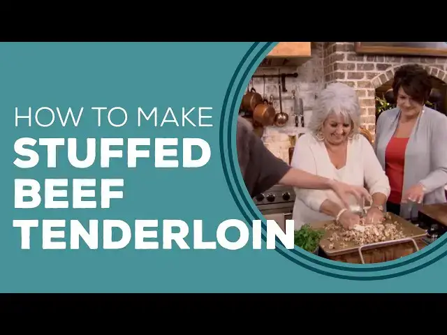 Video thumbnail for Bacon, Crawfish and Mushroom Stuffed Beef Tenderloin