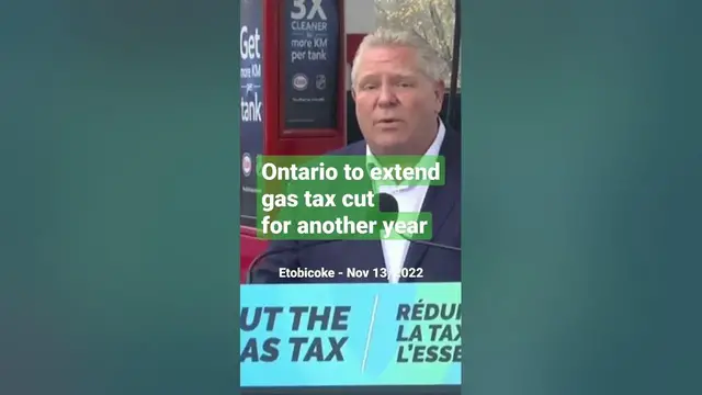 Video thumbnail for Hooray! Ontario to extend gas tax cut for another year