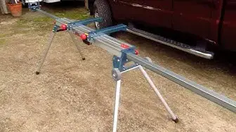 Video thumbnail for Bosch Miter Saw Stand Folding Legs Review