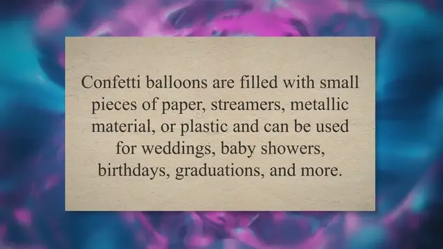 Video thumbnail for How To Get Confetti To Stick To Confetti Balloons