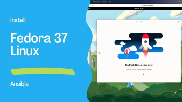 Video thumbnail for How to install Ansible in Fedora 37 - ansible install