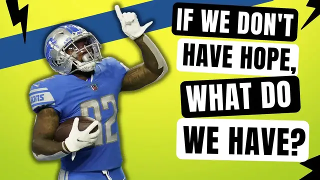 'Video thumbnail for There's a reason to hope in the Detroit Lions'