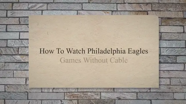 Video thumbnail for How To Watch Philadelphia Eagles Live Online Without Cable in 2022