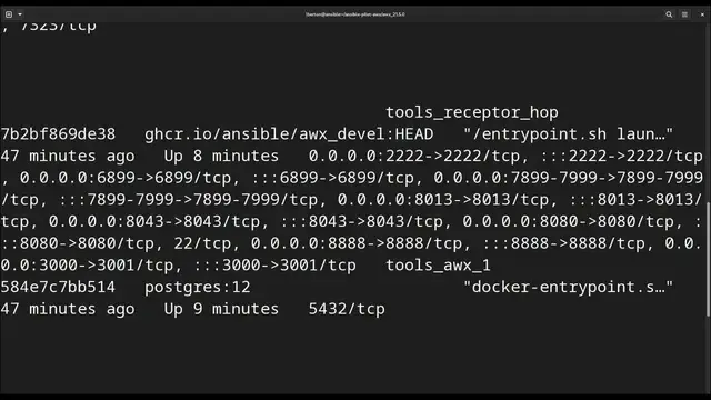 Video thumbnail for Create Ansible AWX superuser in Docker containers - Ansible AWX
