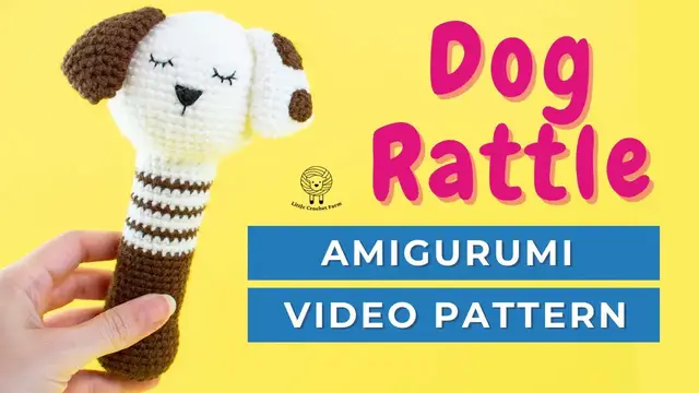 Video thumbnail for Dog amigurumi crochet pattern: crochet toys for babies tutorial