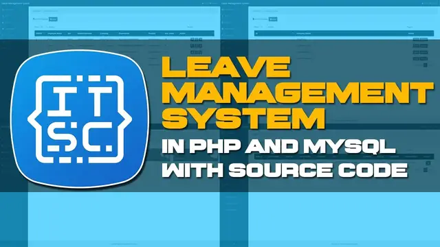 Video thumbnail for [ COMPLETE ] LEAVE MANAGEMENT SYSTEM IN PHP AND MYSQL FULL TUTORIAL | PHP PROJECTS WITH SOURCE CODE