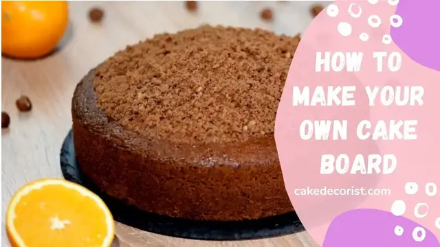 Video thumbnail for How To Make Your Own Cake Board
