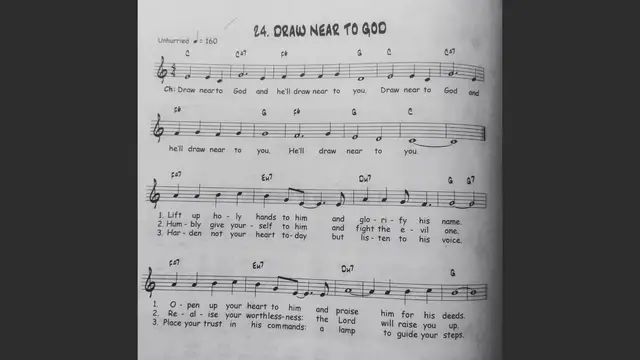 Video thumbnail for Draw Near To God - Catholic Mass Song Sheet Music
