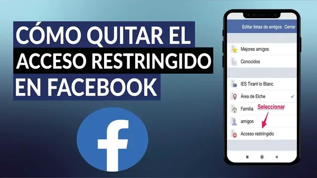 Video thumbnail for ¿Cómo quitar el acceso restringido a tu cuenta en FACEBOOK? - Android, iOS y PC