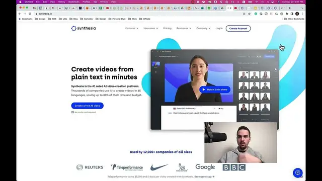 'Video thumbnail for Convert PowerPoint to video using Synthesia and Google Cloud'