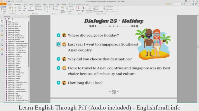Video thumbnail for English Conversation About Holiday