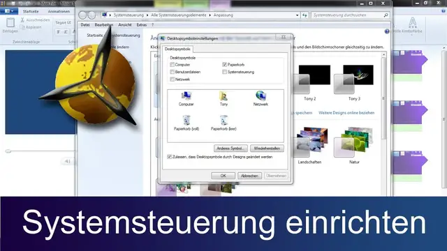 Video thumbnail for Windows 7: Systemsteuerung auf dem  Desktop einrichten / aufrufen