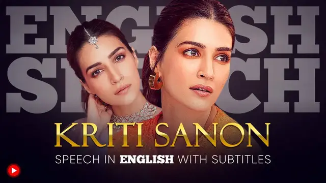 Video thumbnail for ENGLISH SPEECH | KRITI SANON: Being Sentimental (English Subtitles)