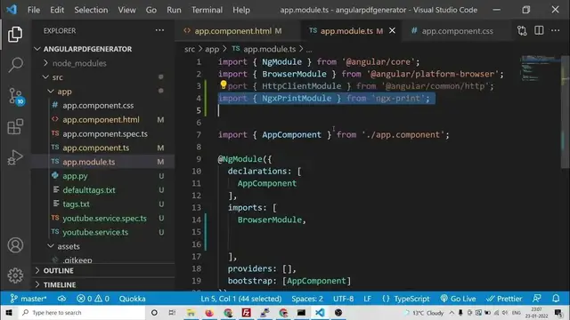 Video thumbnail for Angular 13 ngx-print Project to Print HTML to PDF Document With Custom CSS Classes in TypeScript