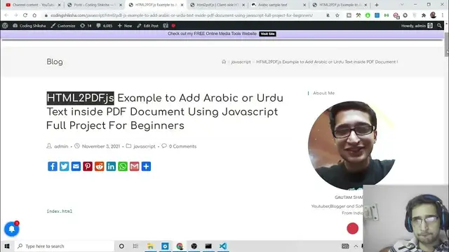 Video thumbnail for HTML2PDF.js Example to Add Arabic,Hindi,Spanish Language Text inside PDF Document Using Javascript