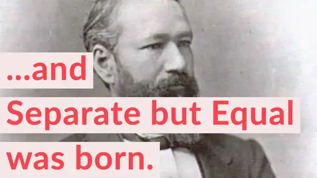 'Video thumbnail for Plessy v Ferguson: The case that triggered separate but equal'