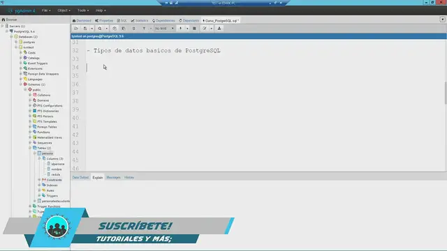 Video thumbnail for Como funcionan Tipos de Datos  PostgreSQL