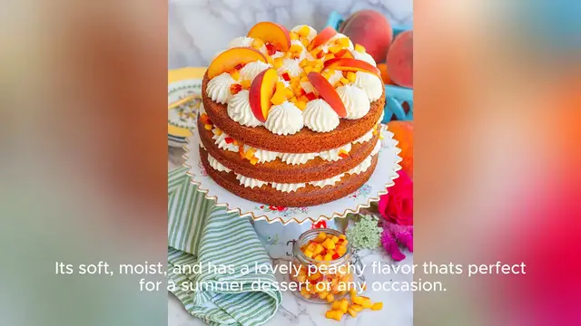 Video thumbnail for peach cake recipe