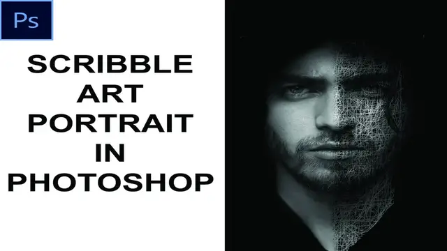 'Video thumbnail for Scribble Art Portrait in Photoshop'