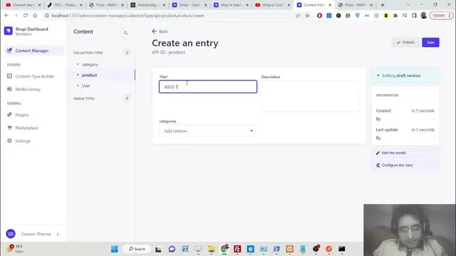 Video thumbnail for Node.js Strapi.js Headless CMS to Create Backend API With Authentication Crash Course