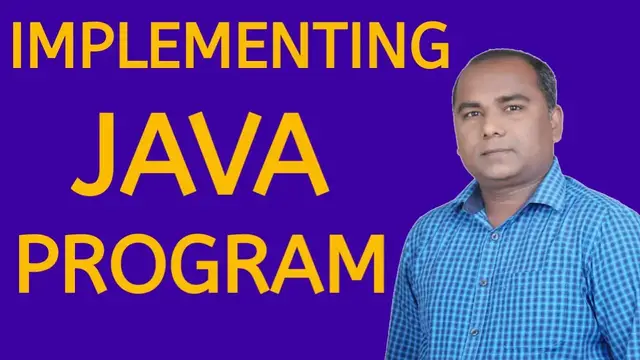Video thumbnail for HOW to Implement a JAVA Program | Java Programming