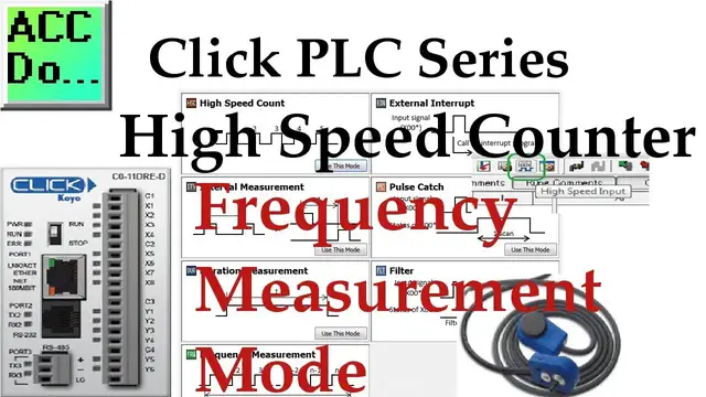 Video thumbnail for Click PLC High Speed Counter Input Frequency Measurement Mode