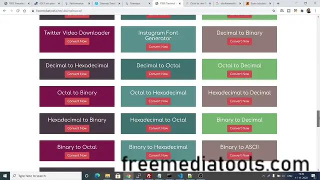 Video thumbnail for Node.js Express Number Converter | Binary | Octal |Decimal and Hexadecimal Base Online Converter App