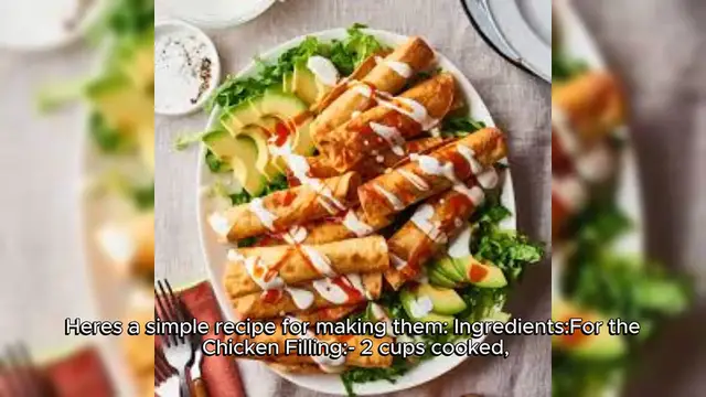 Video thumbnail for Chicken Flautas Recipe