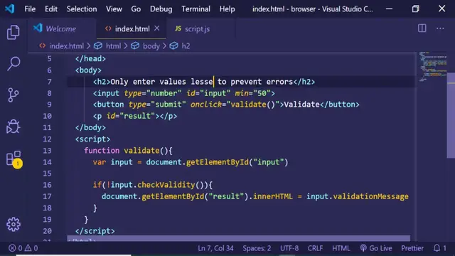 Video thumbnail for Javascript Form Validation API Simple Example