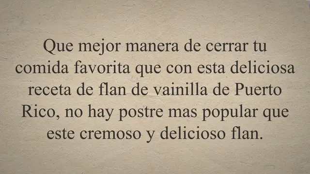 Video thumbnail for  Como hacer 【Flan de vainilla】 Puertorriqueña ¡FACIL!