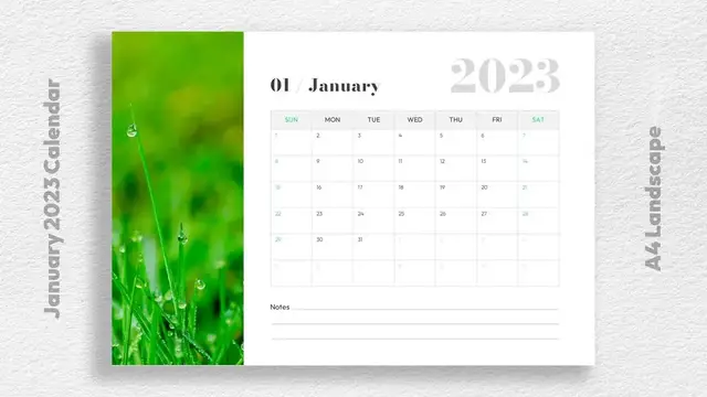 Video thumbnail for January 2023 Printable Calendar Template Free Download