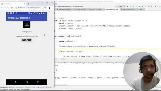 Video thumbnail for Firebase Google Login in Android (part-1) Demo