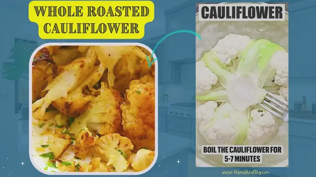 Video thumbnail for Whole Roasted Cauliflower